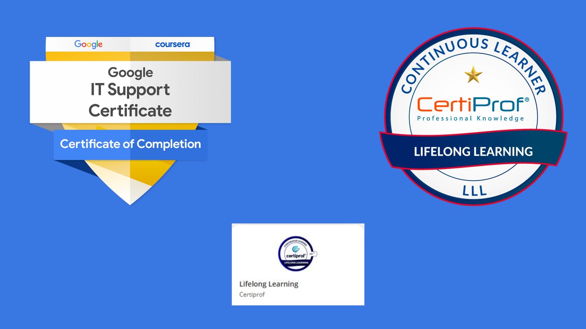 Google IT Support & CertiProf Badges
