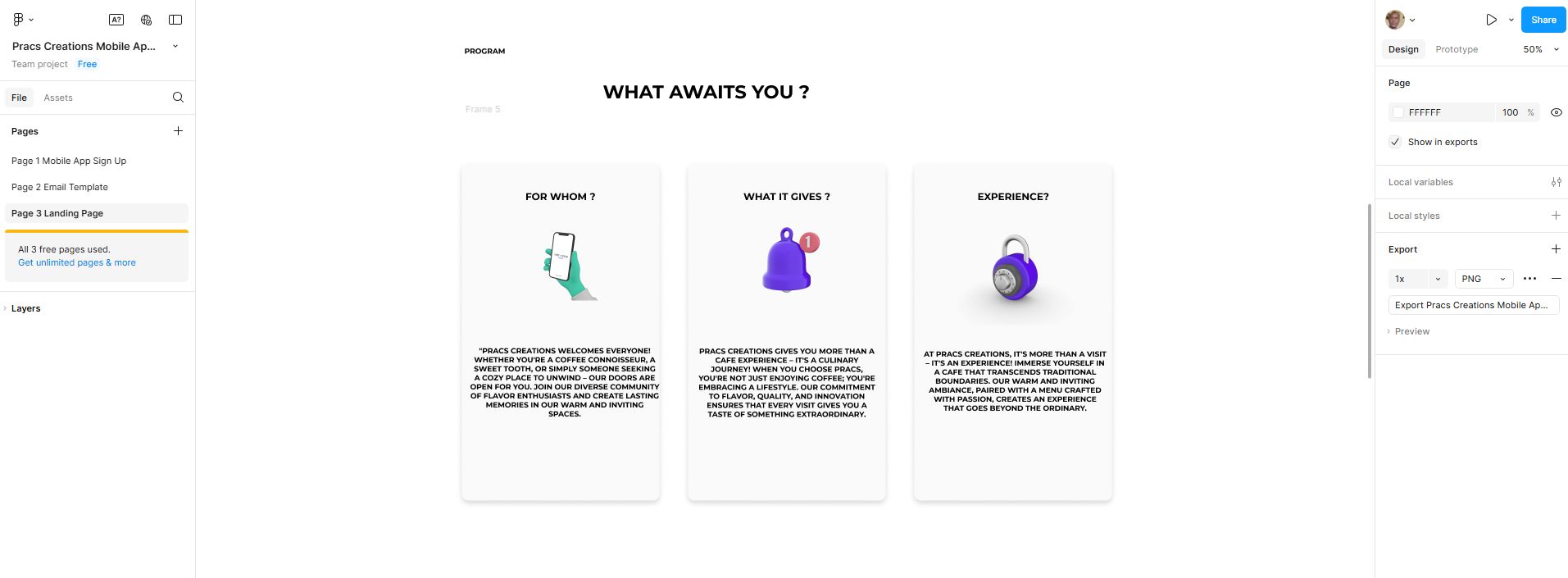 Value Proposition Page